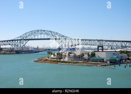Hafen-Brücke in Corpus Christi, Texas Stockfoto