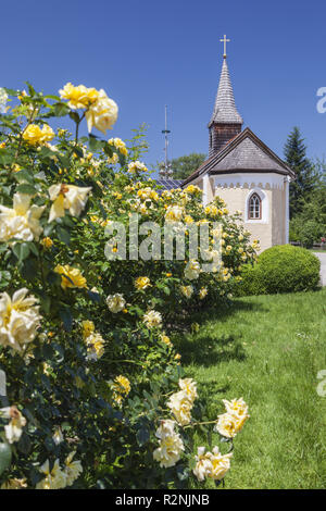 Kapelle in Übersee am Chiemsee, Chiemgau, Oberbayern, Bayern, Süddeutschland, Deutschland, Europa Stockfoto