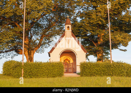 Kapelle in Hittenkirchen, Chiemgau, Oberbayern, Bayern, Süddeutschland, Deutschland, Europa Stockfoto