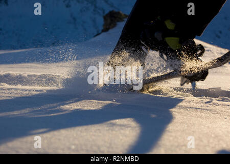 Zur Schneeschuhwanderung Schafsiedel Berg, Kitzbüheler Alpen, Tirol, Österreich Stockfoto