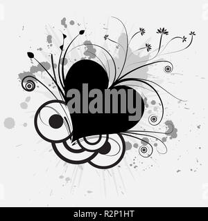 Blume Herz Stockfoto