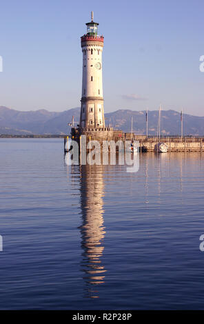 Abend in Lindau. Stockfoto