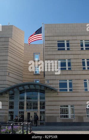 amerikanischen Botschaft in berlin Stockfoto