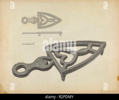 Untersetzer. Vom: C. 1939. Maße: gesamt: 22,7 x 28,6 cm (8 15/16 x 11 1/4 in.). Medium: Graphit auf Pappe. Museum: Nationalgalerie, Washington DC. Autor: Bernard Westmacott. Hermann Bader. Stockfoto