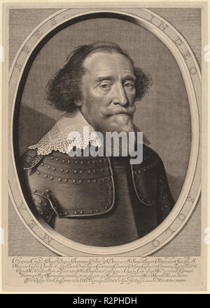 Henry, Graf de Bergh. Stand: 1634. Medium: Gravur. Museum: Nationalgalerie, Washington DC. Autor: Willem Jacobsz Delff nach Michiel van Miereveld. Stockfoto