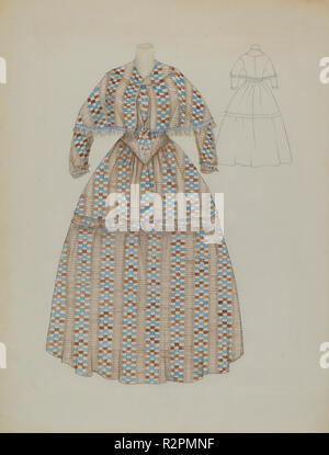 Kleid. Vom: C. 1937. Abmessungen: insgesamt: 30 x 22,9 cm (11 13/16 x 9 in.). Medium: Aquarell und Graphit auf Papier. Museum: Nationalgalerie, Washington DC. Autor: Nancy Crimi. Stockfoto