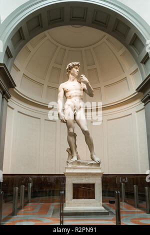 Florenz, Accademia di Belle Arti, David von Michelangelo, original Stockfoto