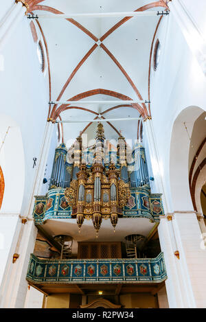 Dom zu Riga Pfeifenorgel. Dom zu Riga ist die Evangelisch-lutherische Kathedrale. Riga, Lettland, Baltikum, Europa. Stockfoto