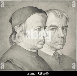 Die Brüder Konrad und Franz Eberhard. Stand: 1822. Abmessungen: Bild: 32 x 34,6 cm (12 5/8 x 13 5/8 in.) Blatt: 35,9 x 45,7 cm (14 1/8 x 18 in.). Medium: Lithographie auf Webte Papier. Museum: Nationalgalerie, Washington DC. Autor: Johann Anton RAMBOUX. Stockfoto