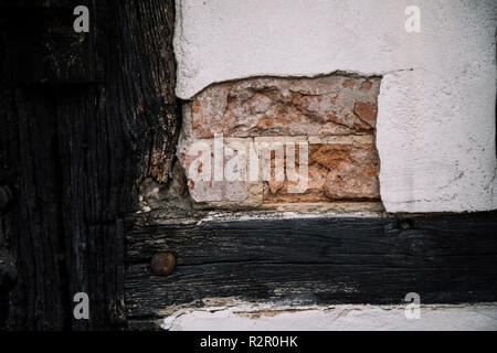 Bielefeld, Schildesche (Teil der Stadt), sonnigen Tag im August, Haus, Detail Stockfoto