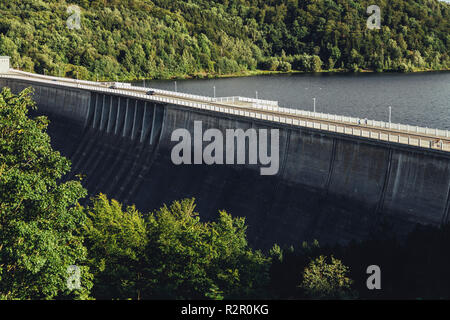 Titan RT, einem der längsten Hängebrücken der Welt für Fußgänger, Rappbodetalsperre, Harz Stockfoto