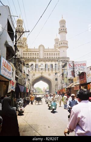 Straßenszene in Hyderabad, Indien Stockfoto