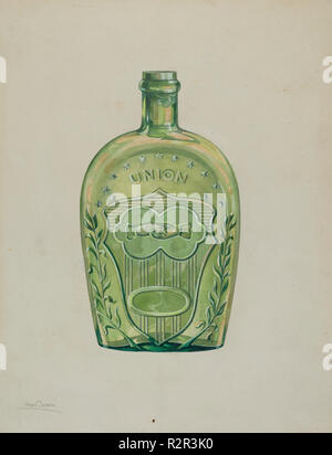 Likör Flasche. Stand: 1935/1942. Maße: gesamt: 29,3 x 23,3 cm (11 9/16 x 9 3/16 in.). Medium: Aquarell, Graphit und gouache auf Karton. Museum: Nationalgalerie, Washington DC. Autor: Charles Caseau. Stockfoto