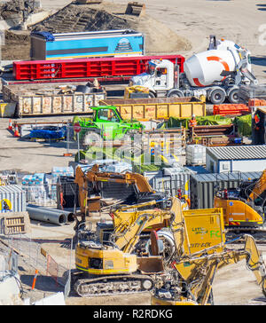 Stapler in Baustelle Sanierung von barangaroo Sydney, NSW, Australien. Stockfoto