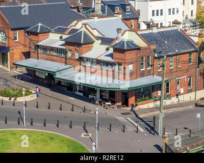 Argyle Street Kuchen in einem roten Backsteingebäude, Millers Point, Sydney, NSW, Australien. Stockfoto