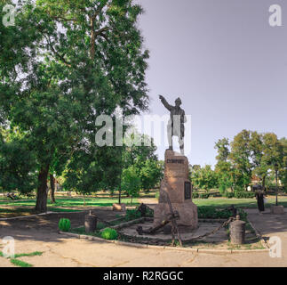 Ochakov, Ukraine - 09.22.2018. Denkmal für die russische Kommandant Alexander Suworow in Ochakov Stadt, Ukraine Stockfoto