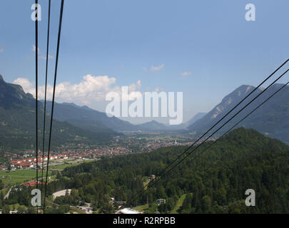 Garmisch-Partenkirchen in den Alpen Stockfoto