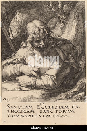 Saint James die Lesser. Vom: Vermutlich 1589. Medium: Gravur. Museum: Nationalgalerie, Washington DC. Autor: Hendrik Goltzius. Stockfoto