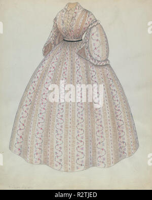 Kleid. Vom: C. 1937. Maße: gesamt: 45,5 x 38,1 cm (17 15/16 x 15 in.). Medium: Aquarell und Graphit auf Papier. Museum: Nationalgalerie, Washington DC. Autor: Roberta Spicer. Stockfoto