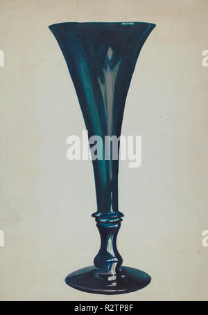 Trompete Glas Vase. Vom: C. 1936. Maße: gesamt: 36,4 x 25 cm (14 5/16 x 9 13/16 in.). Medium: Aquarell und Graphit auf Papier. Museum: Nationalgalerie, Washington DC. Thema: Ella Josephine Sterling. Stockfoto