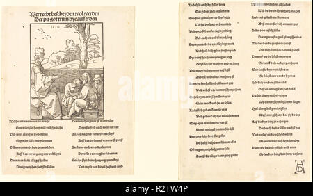 Die Lehrer der Schule. Stand: 1510. Medium: Holzschnitt. Museum: Nationalgalerie, Washington DC. Thema: Dürer, Albrecht. Stockfoto