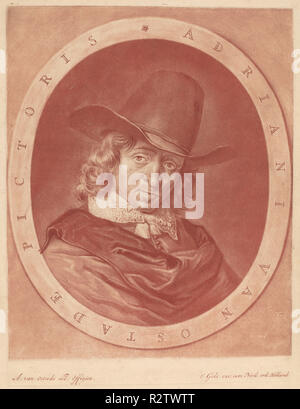 Adriaen van Ostade. Vom: C. 1700. Abmessungen: Platte: 23 x 17,2 cm (9 1/16 x 6 3/4 in.) Blatt: 27,2 x 21,5 cm (10 11/16 x 8 7/16 in.). Medium: mezzotint in Rot auf Bütten. Museum: Nationalgalerie, Washington DC. Autor: Jakob Gole nach Adriaen van Ostade. Stockfoto