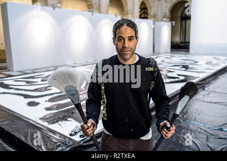 Marseille (Frankreich). 2018/06/09. Börse - CCIMP. Das Palais de la Bourse ist eine Ausstellung zu den Amerikanischen gewidmet Hosting Stockfoto