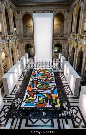 Marseille (Frankreich). 2018/06/09. Börse - CCIMP. Das Palais de la Bourse ist eine Ausstellung zu den Amerikanischen gewidmet Hosting Stockfoto