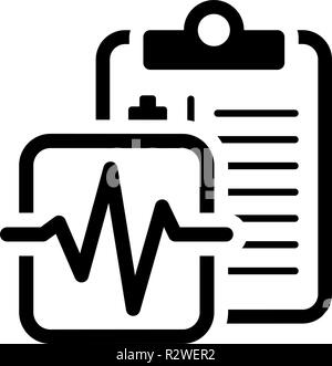 Medizinische Dienstleistungen und Gesundheitsversorgung Flachbild-Symbol Stock Vektor
