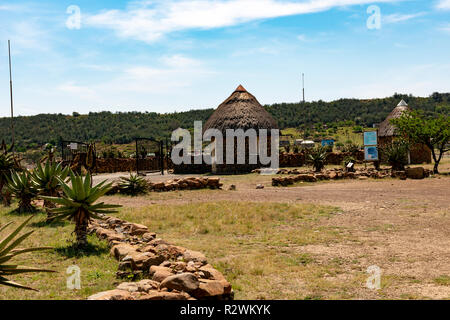 Eingang bis Zulu Schlachtfelder, KwaZulu Natal, Südafrika Stockfoto