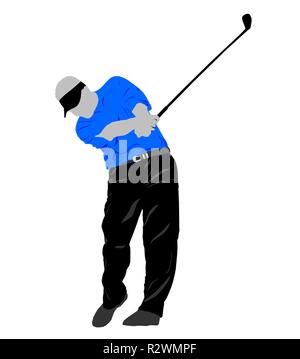 Golf Swing golfer Stockfoto