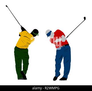 Golf Swing golfer Stockfoto