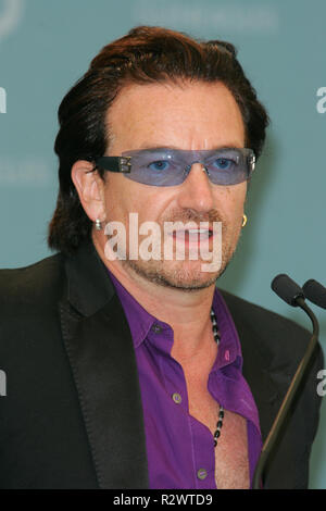 BONO G8 Gipfel 2005 GLENEAGLES Schottland 08 Juli 2005 Stockfoto