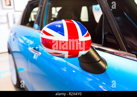 Großbritannien Flagge als Dekoration eines Autos Stockfoto