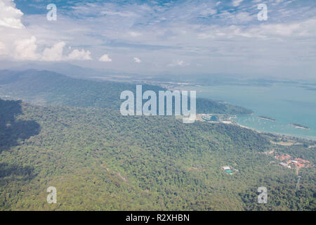 Die Insel Langkawi Bergblick von oben oben Stockfoto