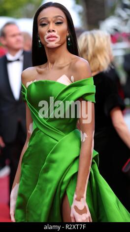 CANNES, Frankreich - 14. MAI 2018: Winnie Harlow besucht das Screening von "Blackkklansman' während der 71St Festival de Cannes (Foto: Mickael Chavet) Stockfoto