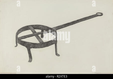 Untersetzer. Vom: C. 1939. Maße: gesamt: 27,9 x 40,6 cm (11 x 16 in.) Original IAD Objekt: 17 3/4" lang; 7', 3 3/8' hoch. Medium: Graphit auf Pappe. Museum: Nationalgalerie, Washington DC. Autor: Salvatore Borrazzo. Stockfoto