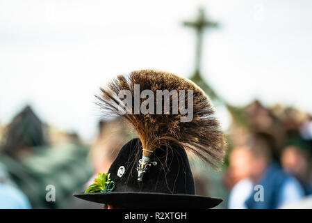 Hut mit gamsbears Leonhardi Stockfoto