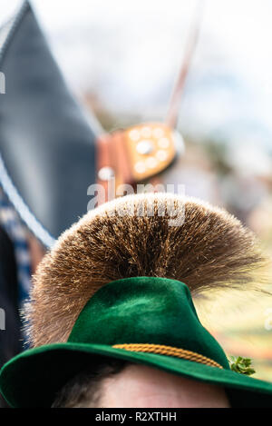 Hut mit gamsbears Leonhardi Stockfoto