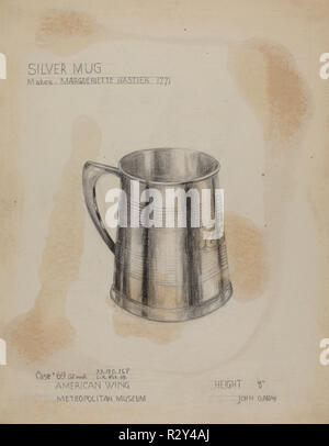 Silber Becher. Stand: 1935/1942. Maße: gesamt: 29,4 x 22,8 cm (11 9/16 x 9 in.). Medium: Graphit auf Papier. Museum: Nationalgalerie, Washington DC. Autor: John garay. Stockfoto