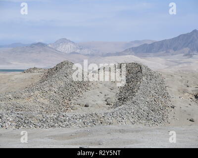 Chanquillo - alten monumentalen Komplex Peru Stockfoto