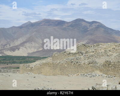 Chanquillo - alten monumentalen Komplex Peru Stockfoto