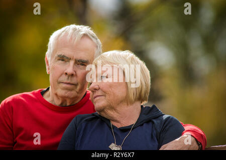 Porträt eines älteren Paares. Stockfoto