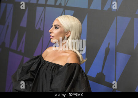 Lady Gaga nimmt an der Akademie 2018 Jahrestreffen der Gouverneure Auszeichnungen in der Ray Dolby Ballroom am Hollywood & Highland Center in Hollywood, CA, am Sonntag, den 18. November 2018. Stockfoto