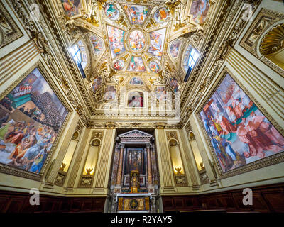 Altemps Kapelle in der Basilika Santa Maria in Trastevere - Rom, Italien Stockfoto