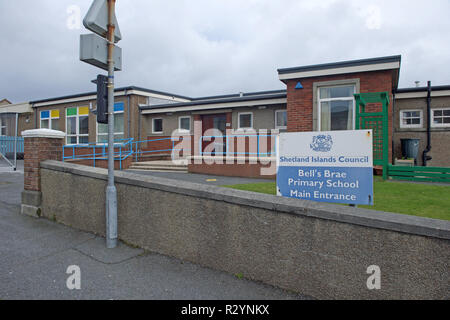 Glocken Brae Grundschule in Lerwick Shetland Stockfoto