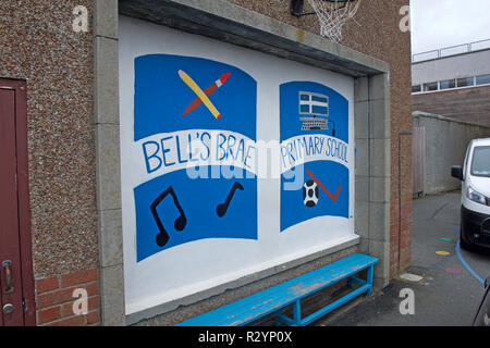 Glocken Brae Grundschule in Lerwick Shetland Stockfoto