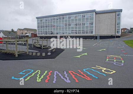 Glocken Brae Grundschule in Lerwick Shetland Stockfoto