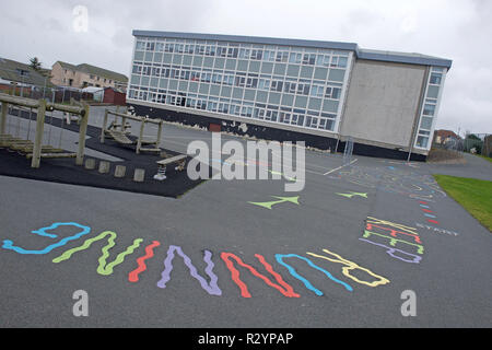 Glocken Brae Grundschule in Lerwick Shetland Stockfoto