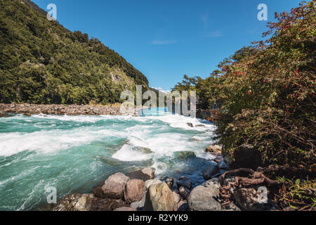 Saltos Del Petrohue Wasserfälle - Los Lagos Region, Chile Stockfoto